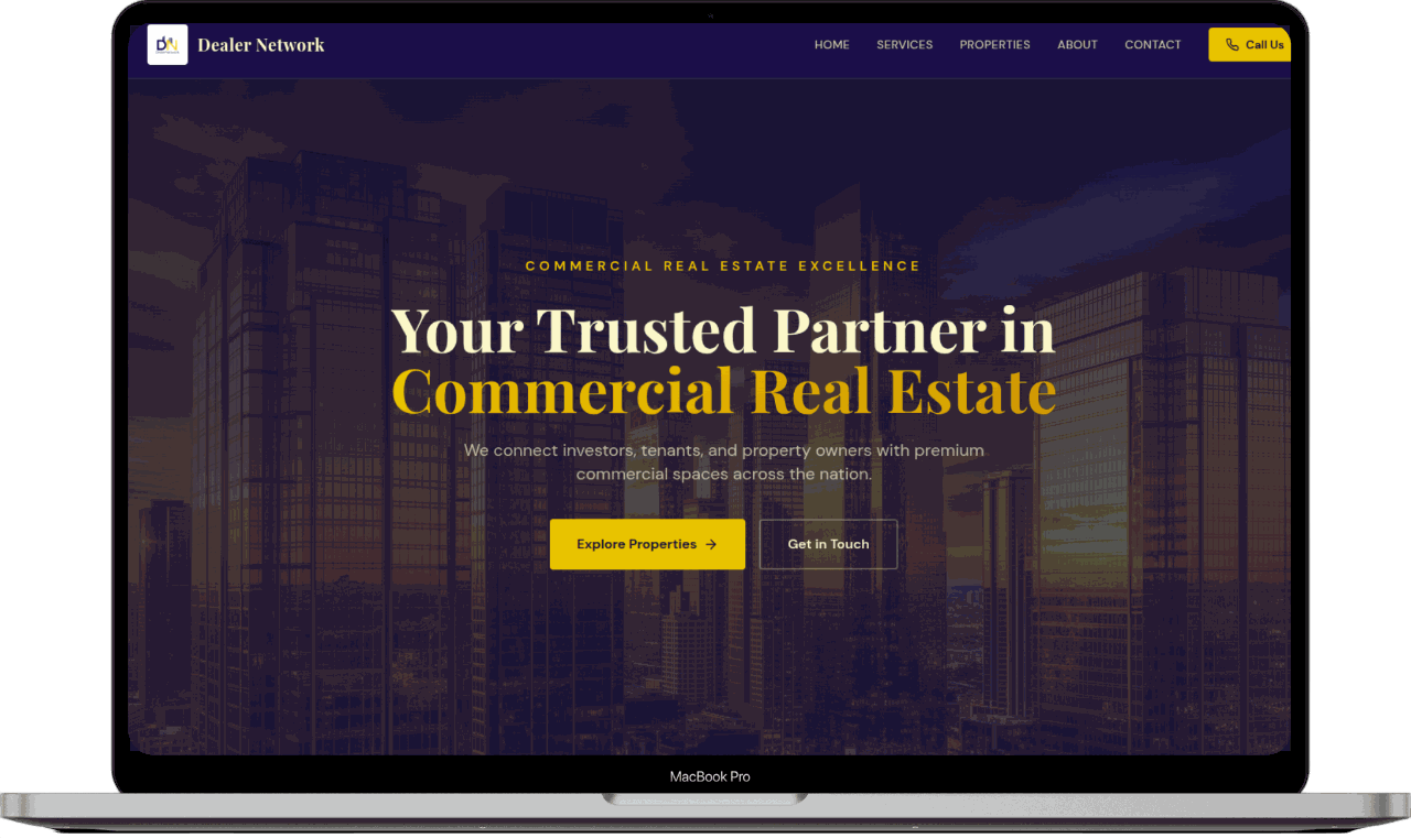 Dealer Network mockup