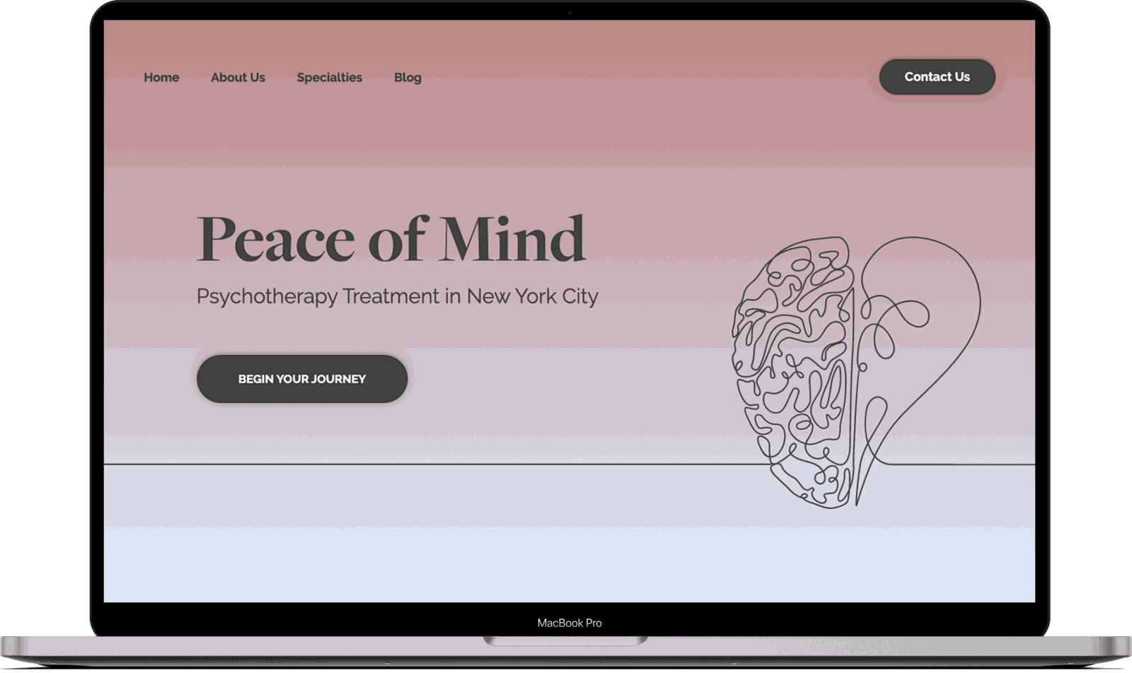 Peace of Mind mockup
